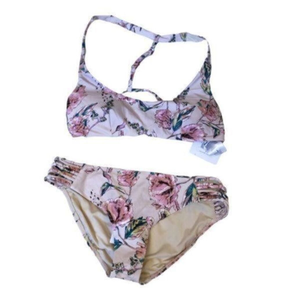 O’Neil pink flowered bikini